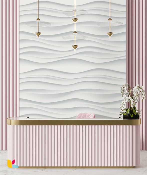 Papier Peint Ondulations Douces 3D