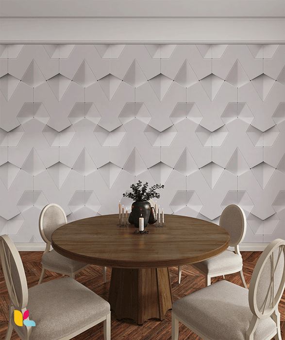 Papier Peint 3D Chevron Moderne