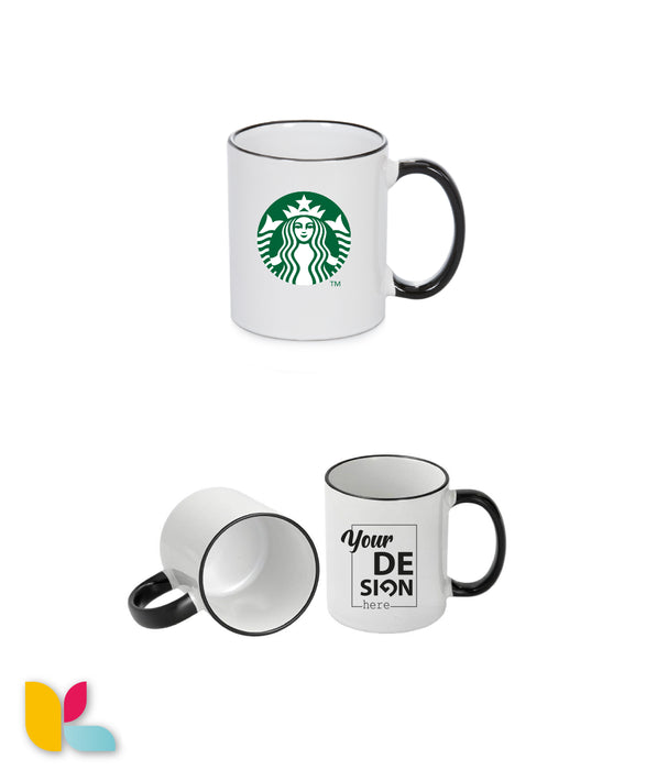 Mug à rebord bicolore à personnaliser