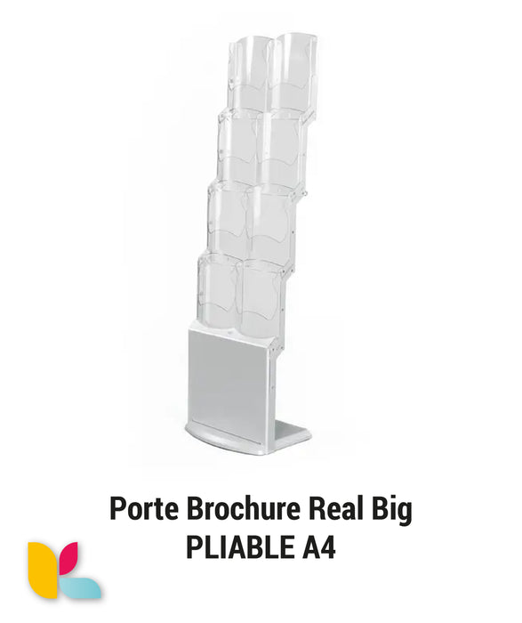 Porte brochure Real Big - 8 Compartiments A4