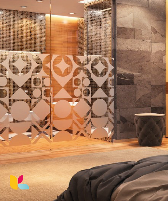 Film décoratif Reflectiv INT476 – Motif moderne pour vitrage