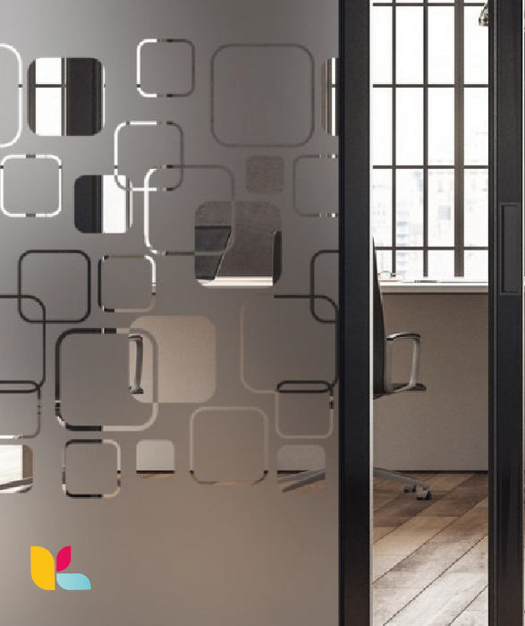 Film décoratif Reflectiv INT468 – Design moderne avec motifs carrés