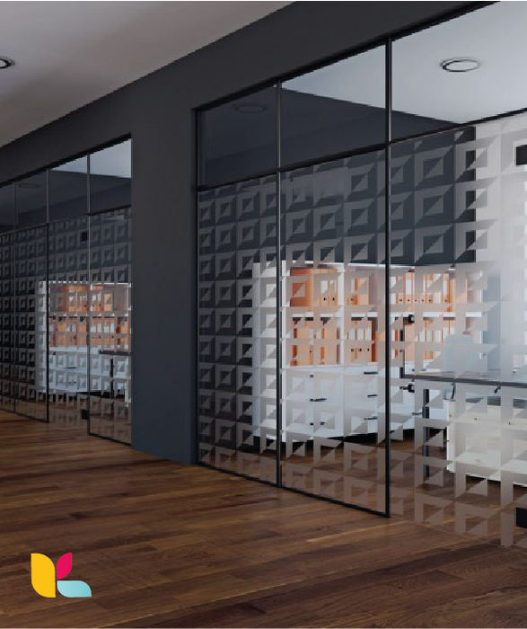 Film décoratif Reflectiv INT478 – Motif géométrique pour vitrage
