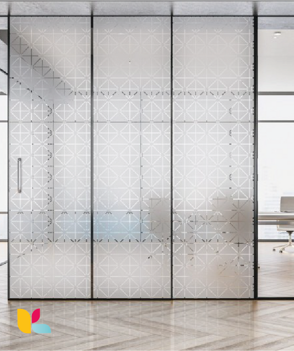 Film décoratif INT940 – Motif géométrique élégant pour vitrage