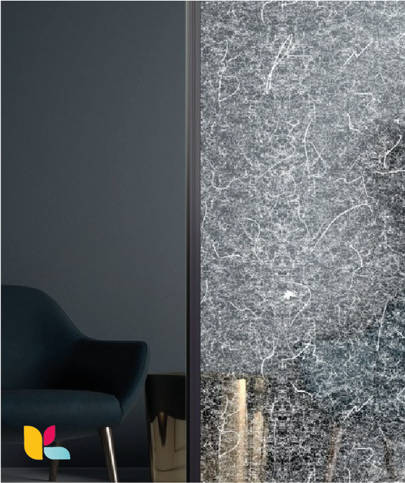 Film décoratif Reflectiv INT333 – Effet marbre texturé