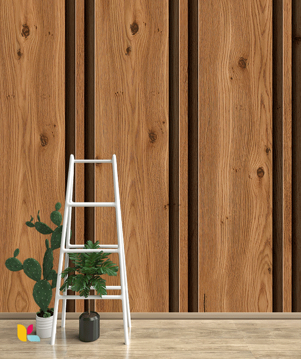 Papier Peint Effet Bois Chêne Naturel – Élégance et Caractère
