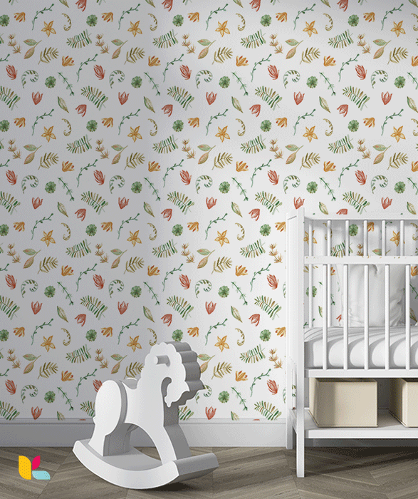 Papier Peint Botanique – Motif Floral Aquarelle Délicat