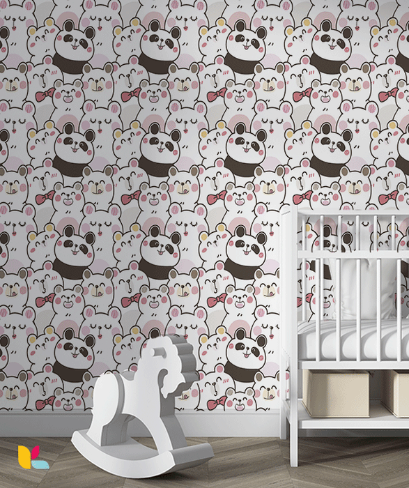 Papier Peint Pandas et Ours Mignons - Une Touche de Douceur