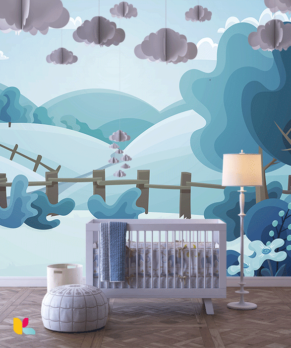 Paysage Hivernal – Illustration Douce et Apaisante