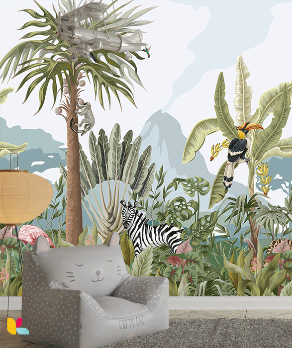Évasion Tropicale : Une Jungle Luxuriante et Sa Faune Majestueuse
