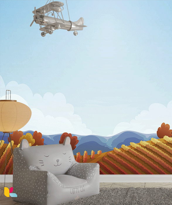 Papier Peint Paysage Automnal - Douceur et Sérénité des Collines