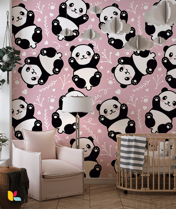 Papier Peint Panda Kawaii - Douceur et Tendresse