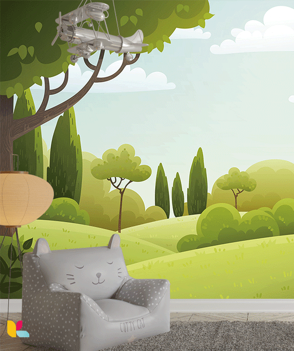Papier Peint Paysage Champêtre - Une Invitation à la Sérénité