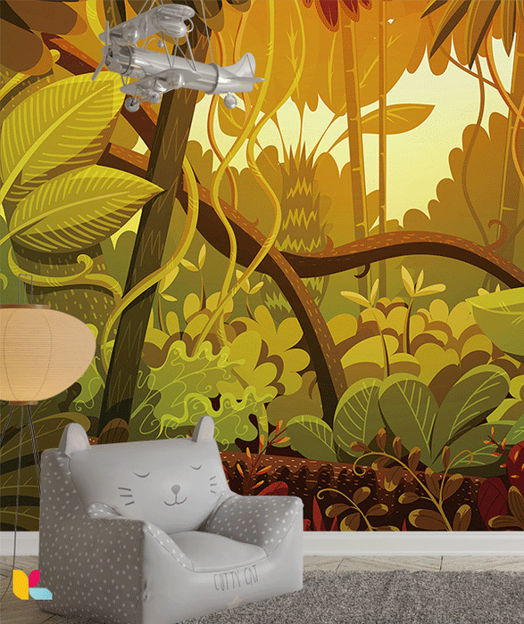 Papier Peint Jungle Luxuriante - Ambiance Nature et Aventure