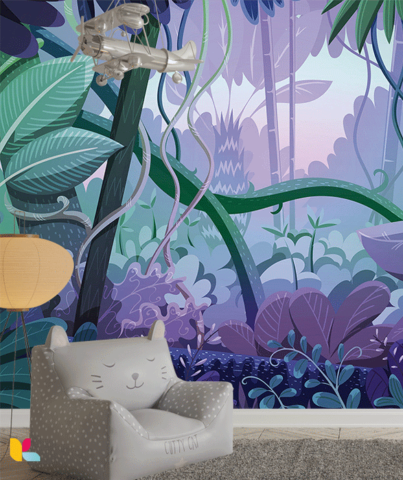 Papier Peint Jungle Mystique - Ambiance Envoûtante et Naturelle
