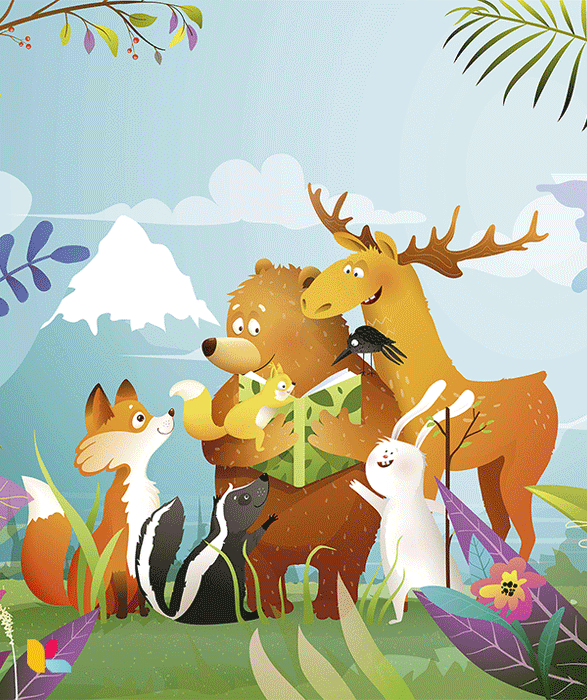 L'Ours et ses Amis de la Forêt Fêtent un Moment Magique