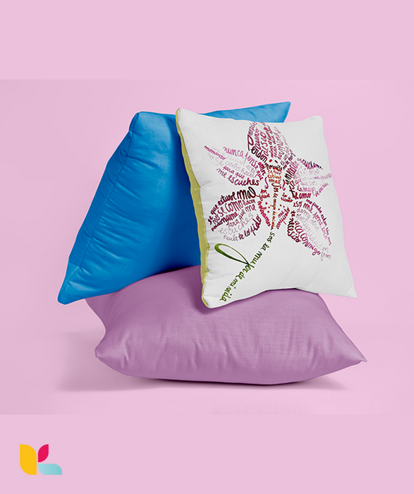 Coussins en velours à personnaliser