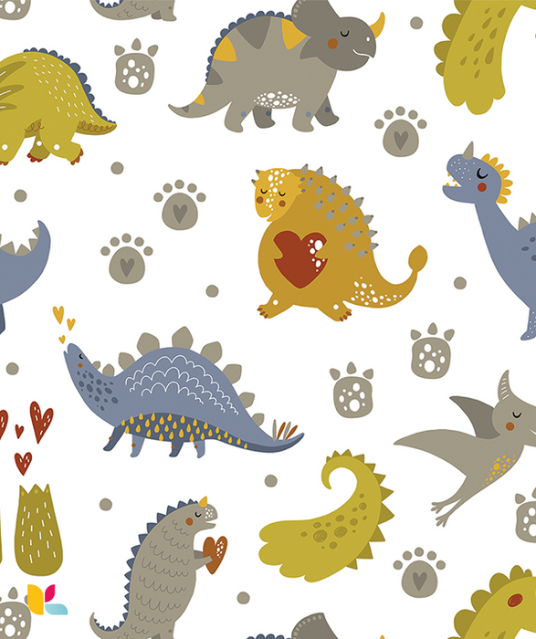 Papier Peint Dinosaure Enfant – Aventure et Douceur pour Chambre d'Enfant