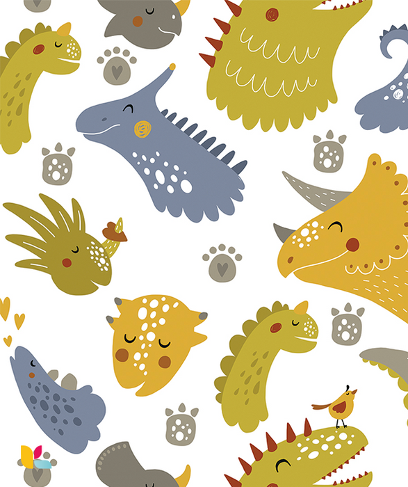 Papier Peint Dinosaure Enfant – Design Ludique et Coloré