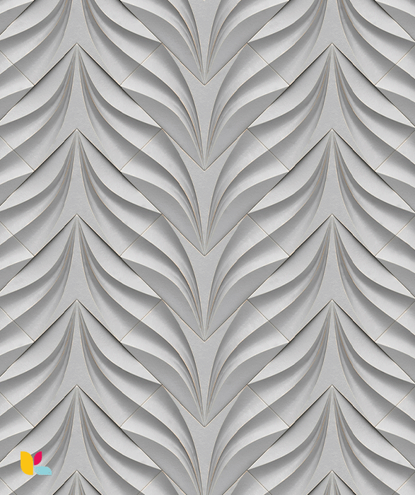 Papier Peint 3D Chevron Gris Élégant - Modernité et Raffinement