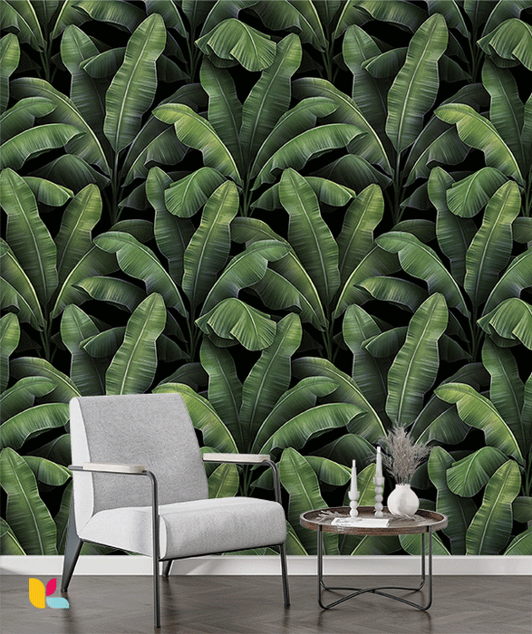 Papier Peint Feuilles Tropicales - Design Exotique et Naturel