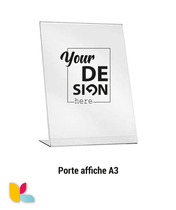 Porte-Affiche Plexi L - Format A4 - Élégance et Polyvalence