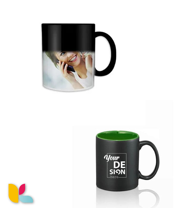 Two-tone magic mug to personalize