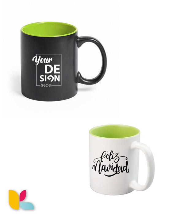 Two-tone magic mug to personalize