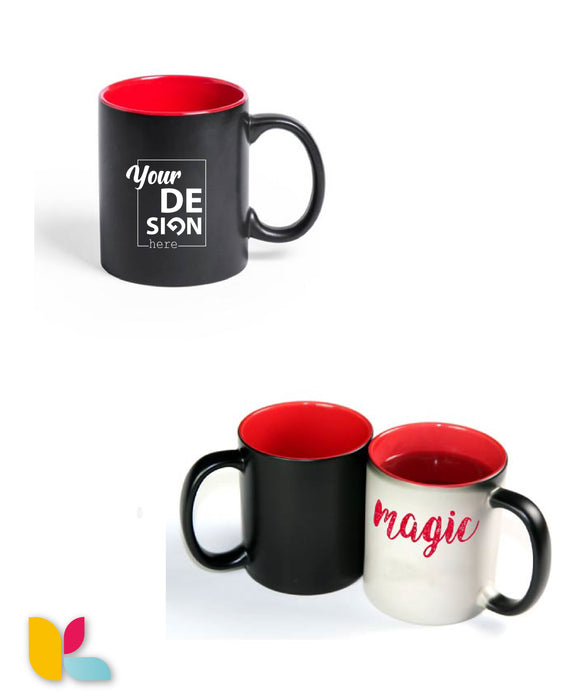 Two-tone magic mug to personalize