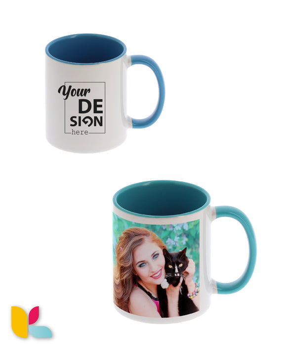 Two-tone mug to personalize