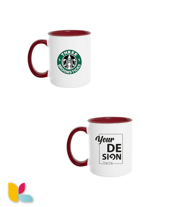 Two-tone mug to personalize