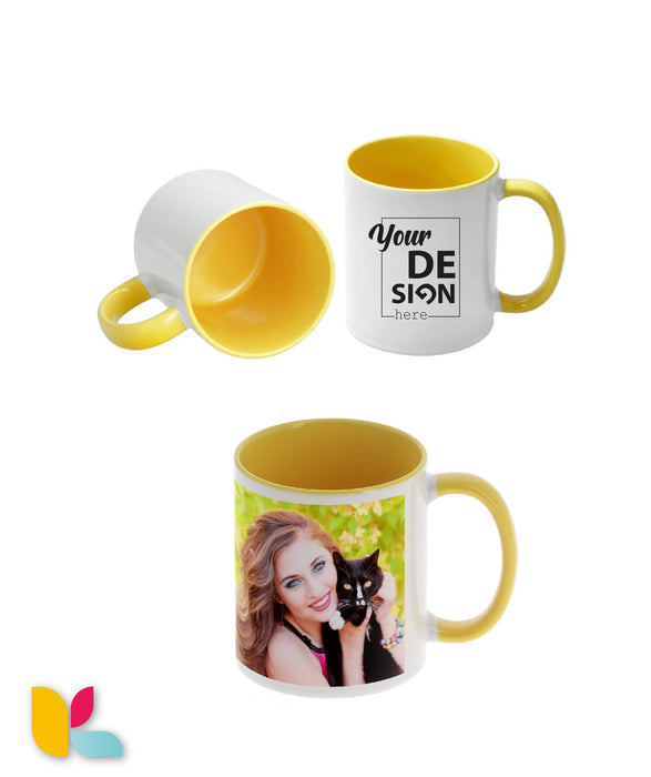 Two-tone mug to personalize