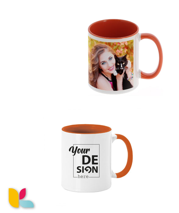 Two-tone mug to personalize