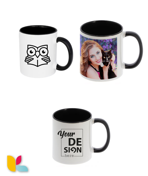 Two-tone mug to personalize