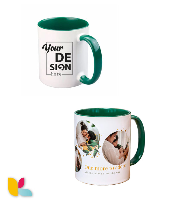 Two-tone mug to personalize