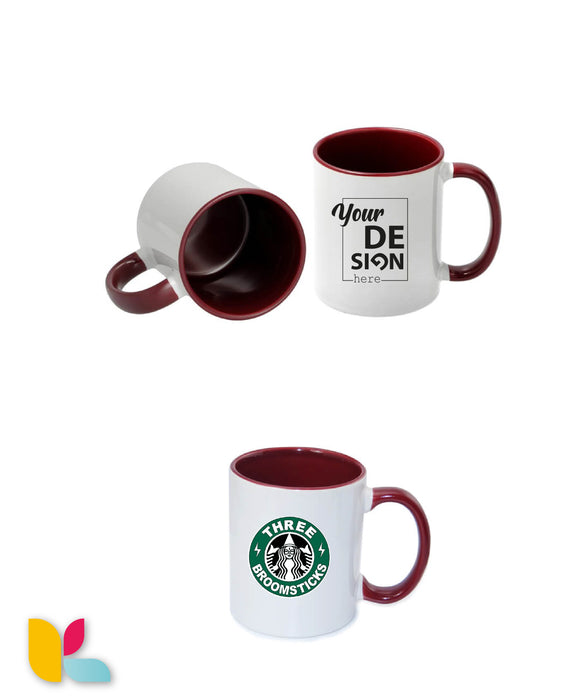 Two-tone mug to personalize