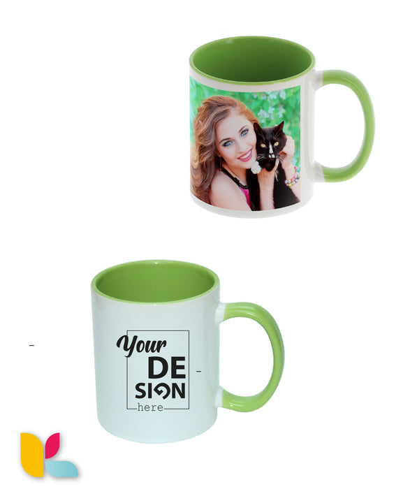 Two-tone mug to personalize