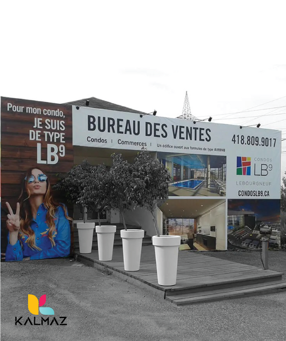 Habillage de bureau de vente