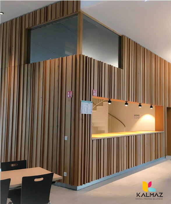 Wooden wall cladding